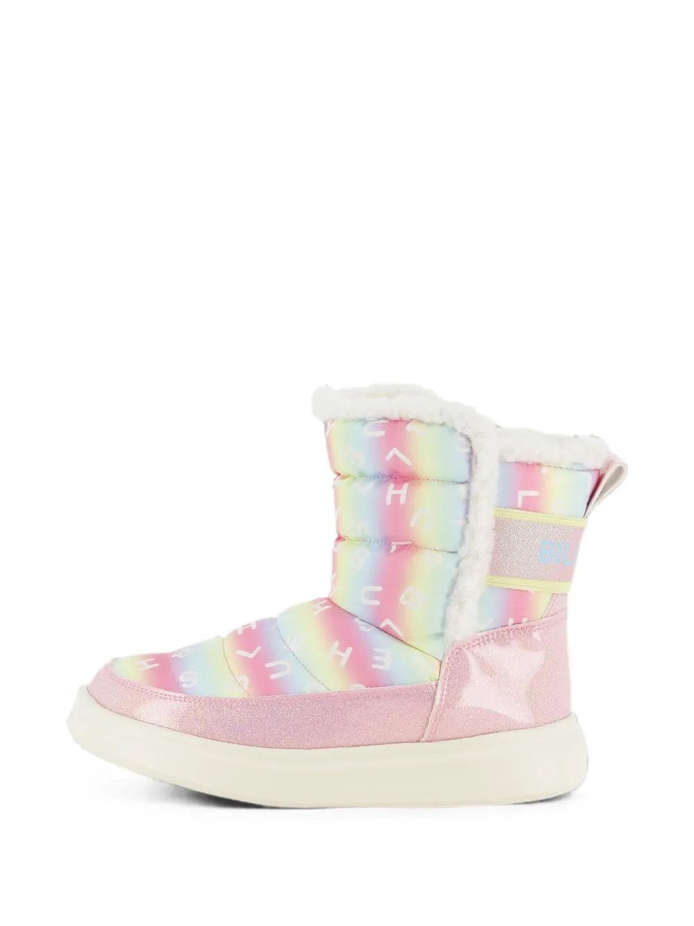 Billieblush quilted glitter-finish boots Roze