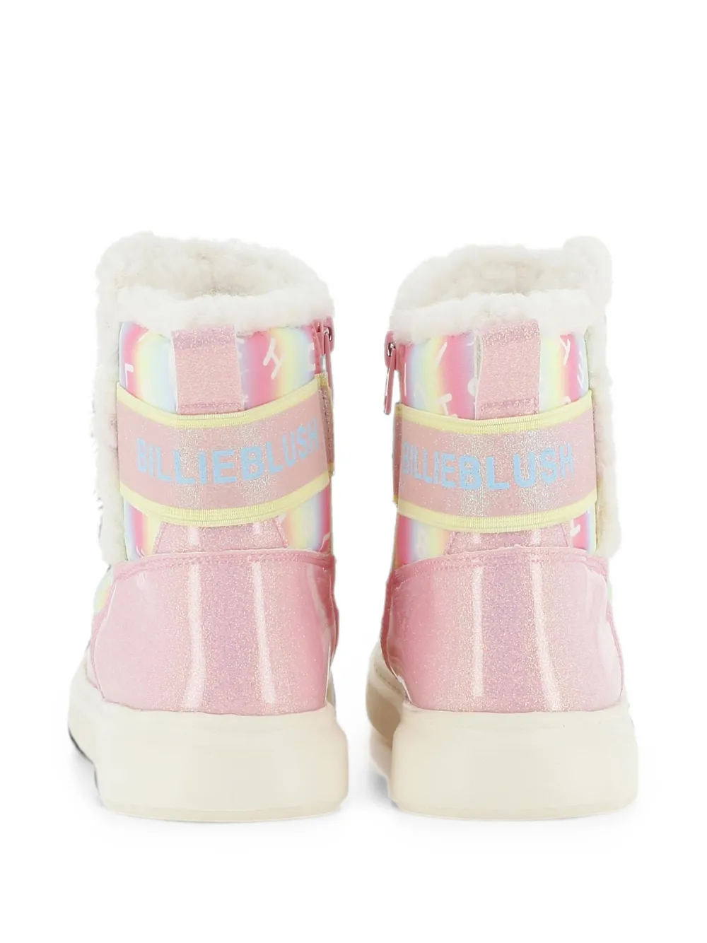 Billieblush quilted glitter-finish boots Roze