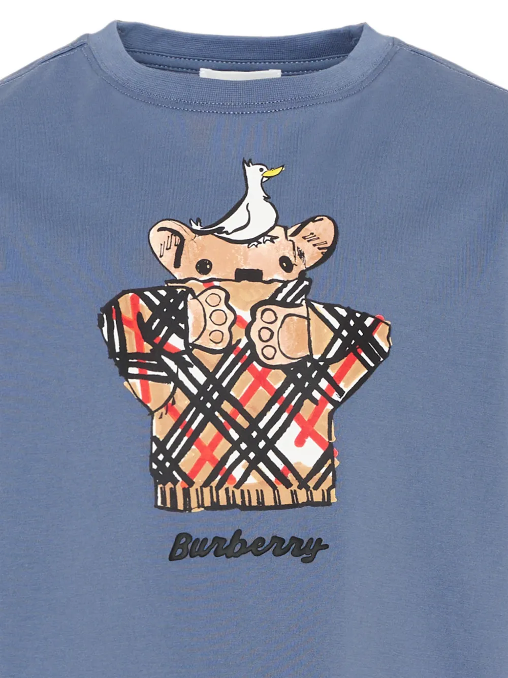 Burberry Kids T-shirt met print Blauw