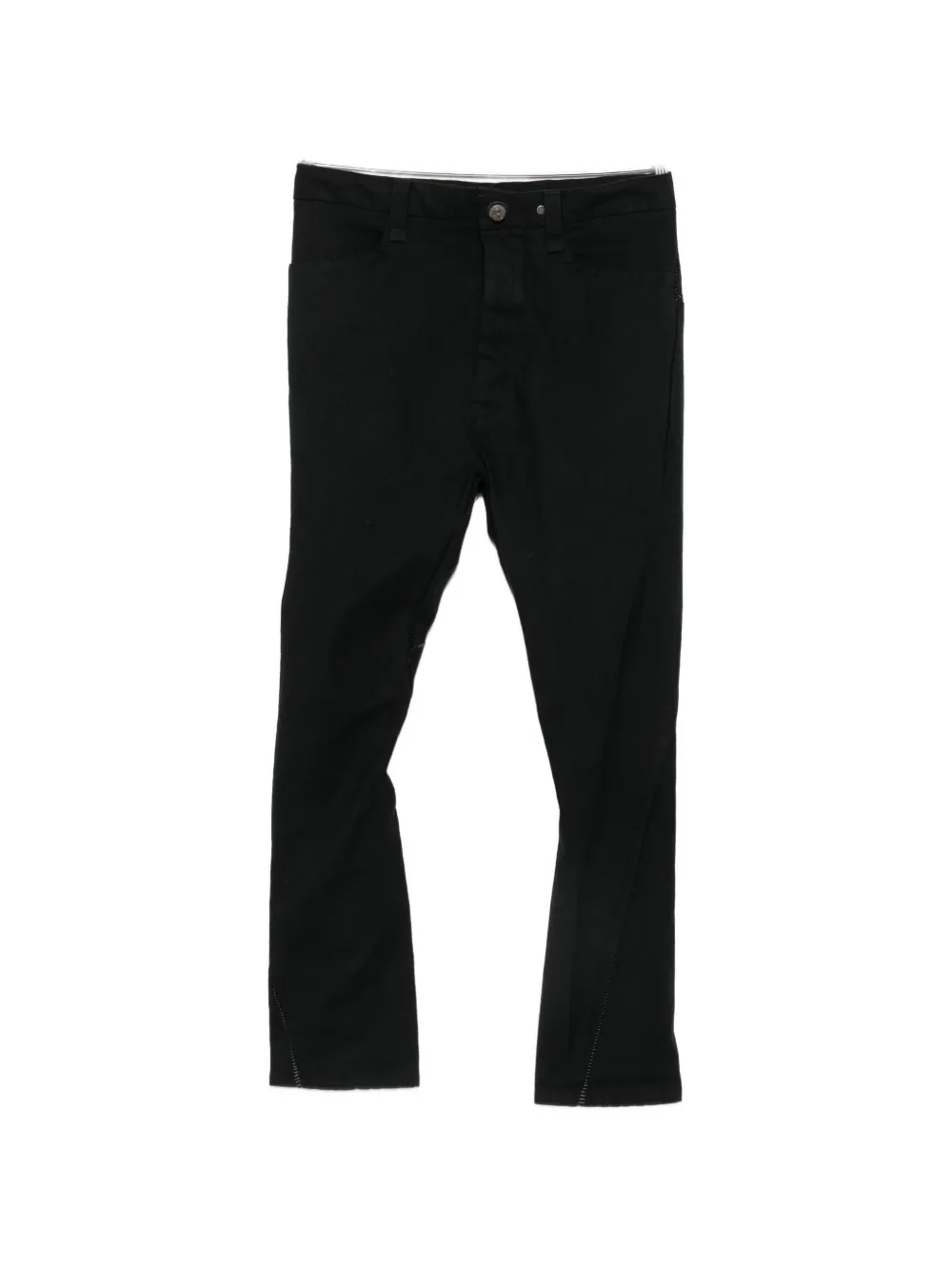 69 BY ISAAC SELLAM panelled four-pocket trousers - Schwarz