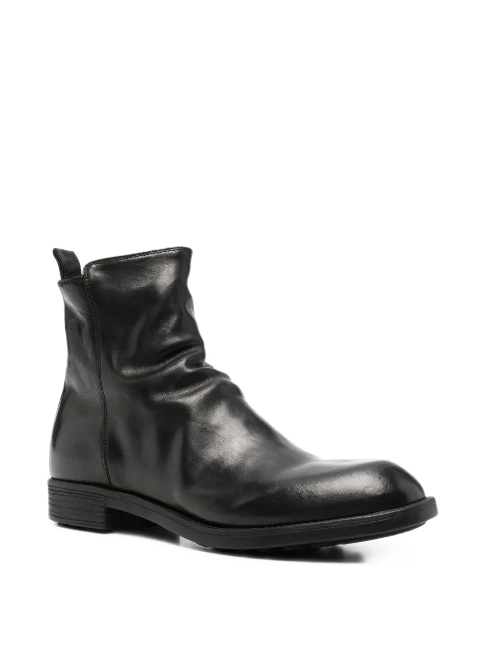 Officine Creative Diary leather ankle boots Zwart