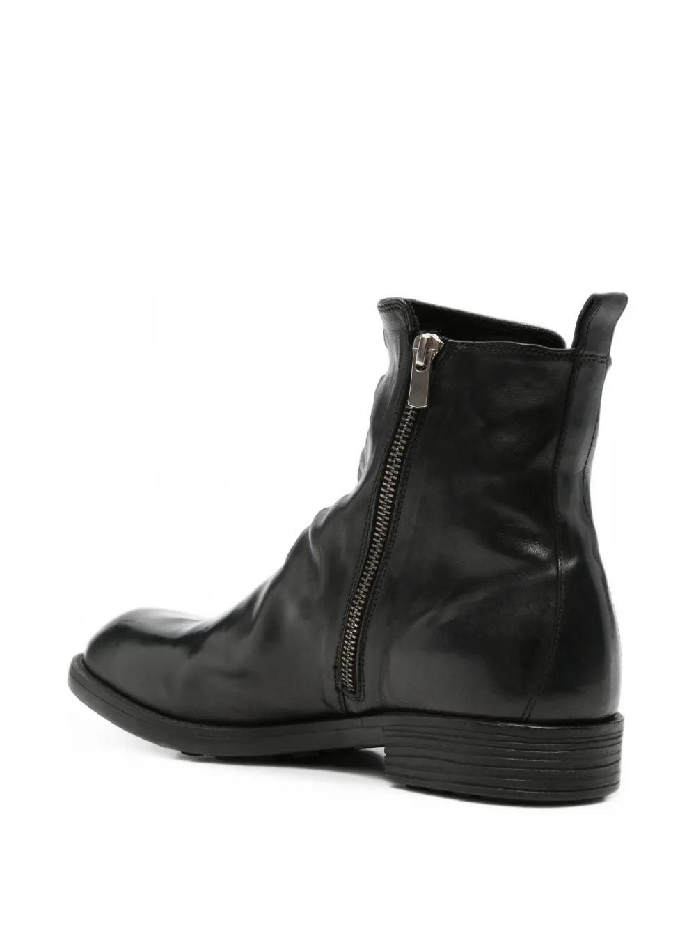 Officine Creative Diary leather ankle boots Zwart