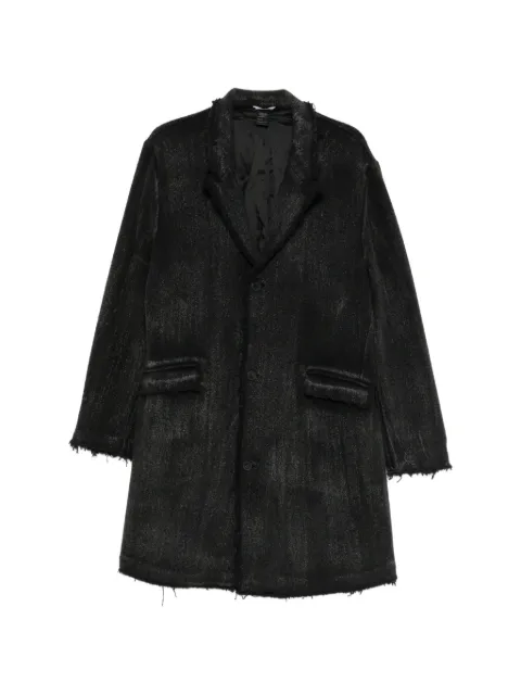 Avant Toi woven-design leather coat
