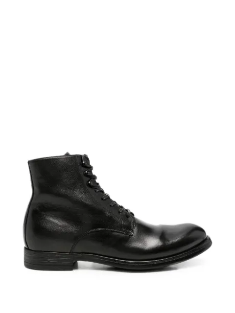 Officine Creative Chronicle lace-up side-zip ankle boots
