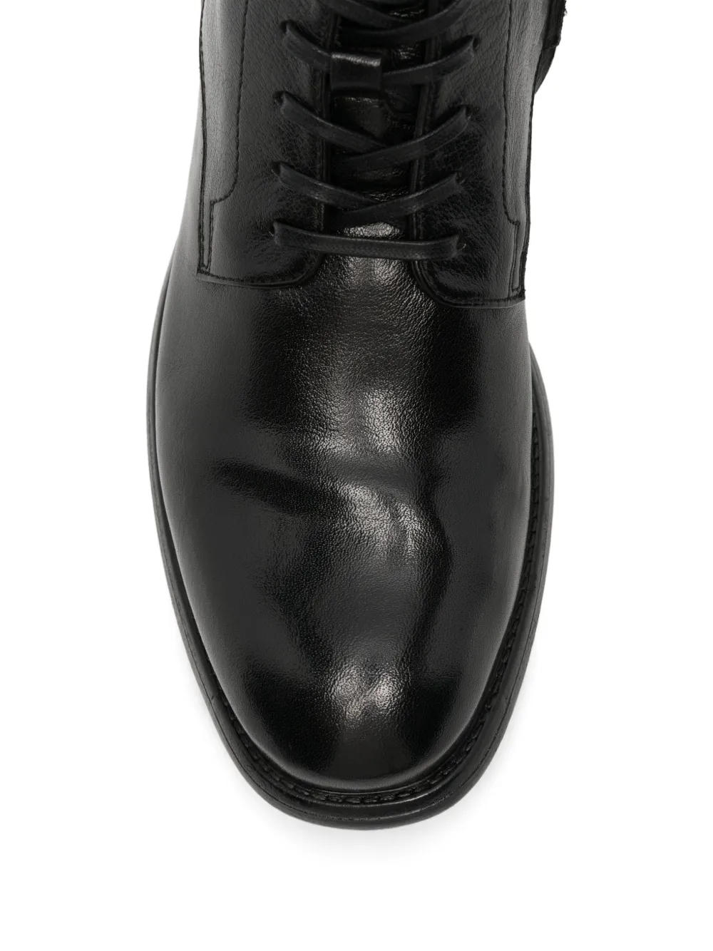 Officine Creative Chronicle lace-up side-zip ankle boots Zwart