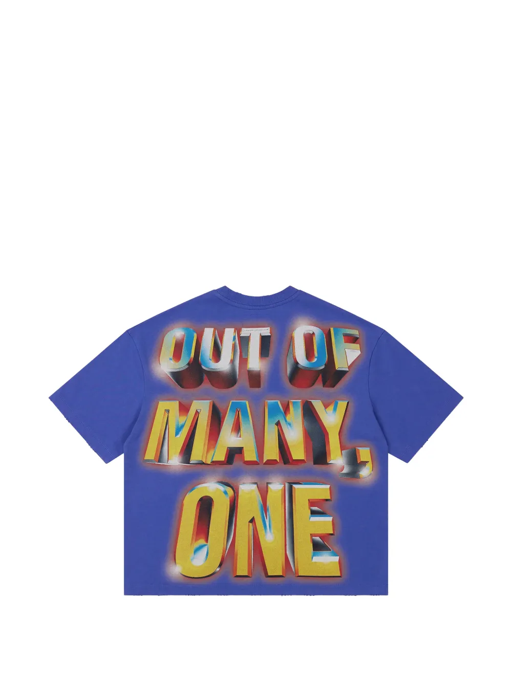 GODSPEED Badges of Honor T-shirt met print Blauw