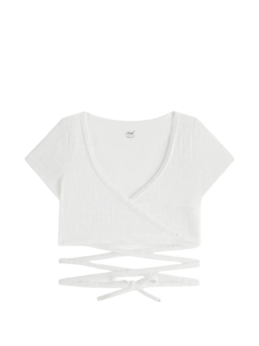 KITH Top Talia II con monogramma - Bianco
