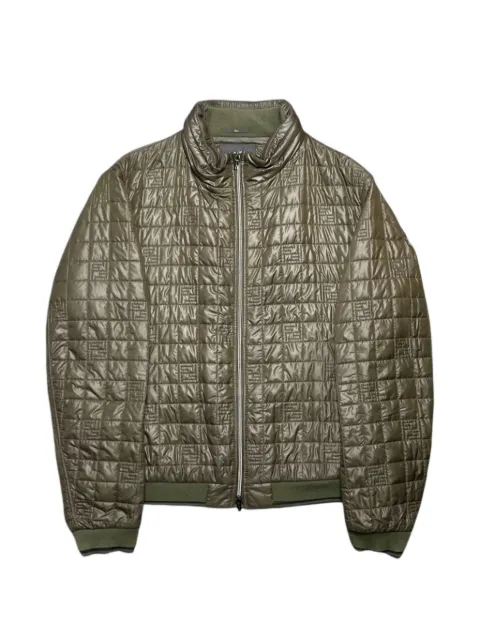 FENDI Bomberthin Techno Grigio quilted bomber jacket