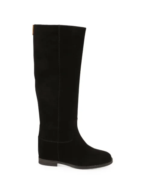 Via Roma 15 botas altas con placa del logo
