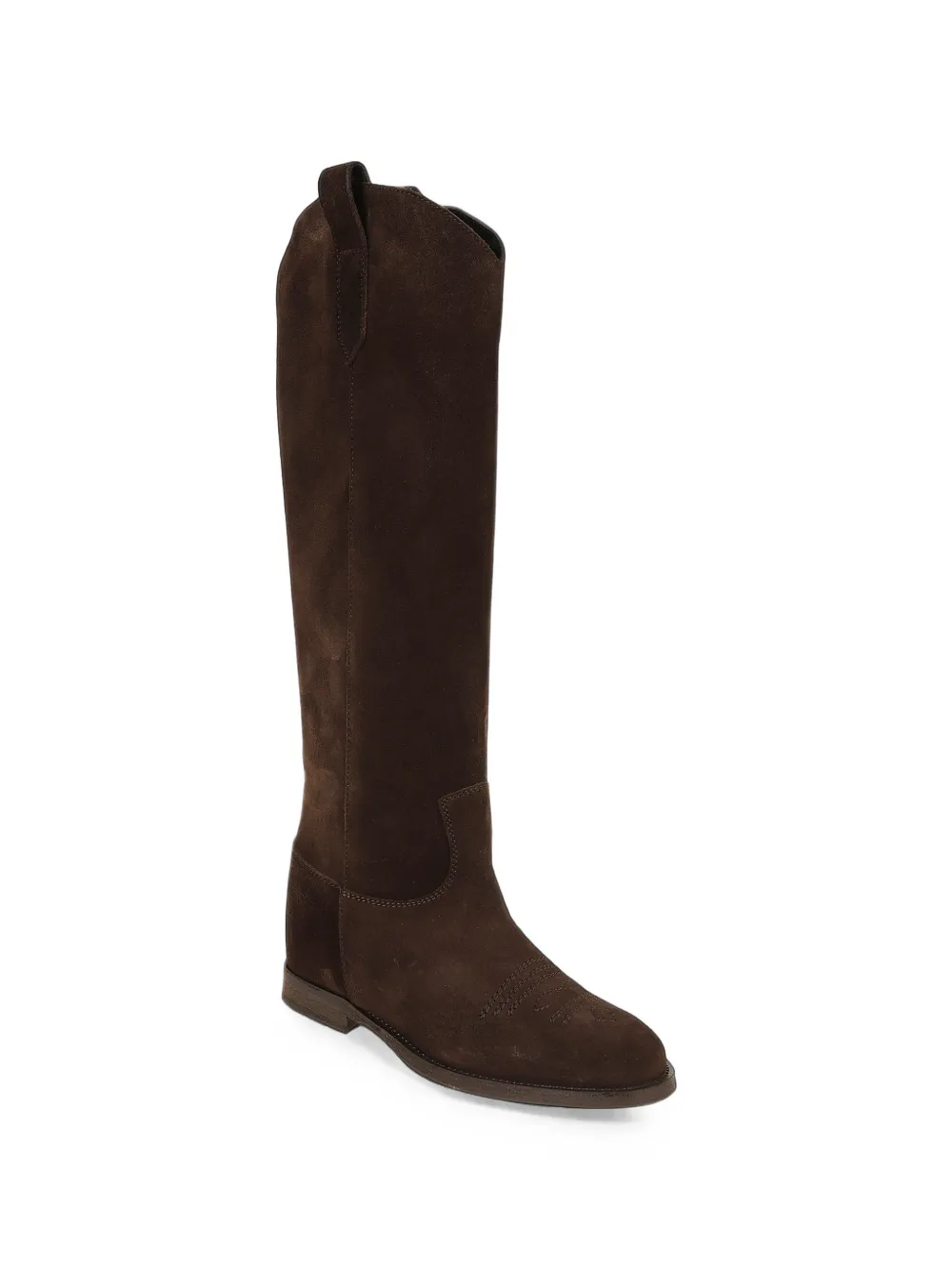 Via Roma 15 Suède cowboylaarzen Bruin