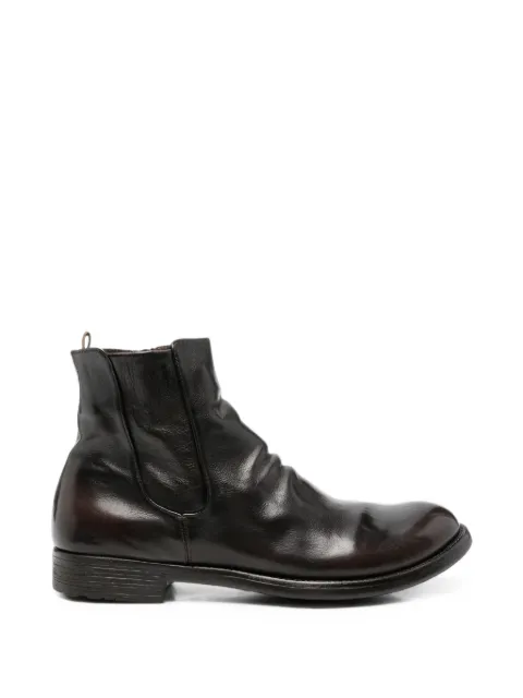 Officine Creative Hive side-zip leather ankle boots