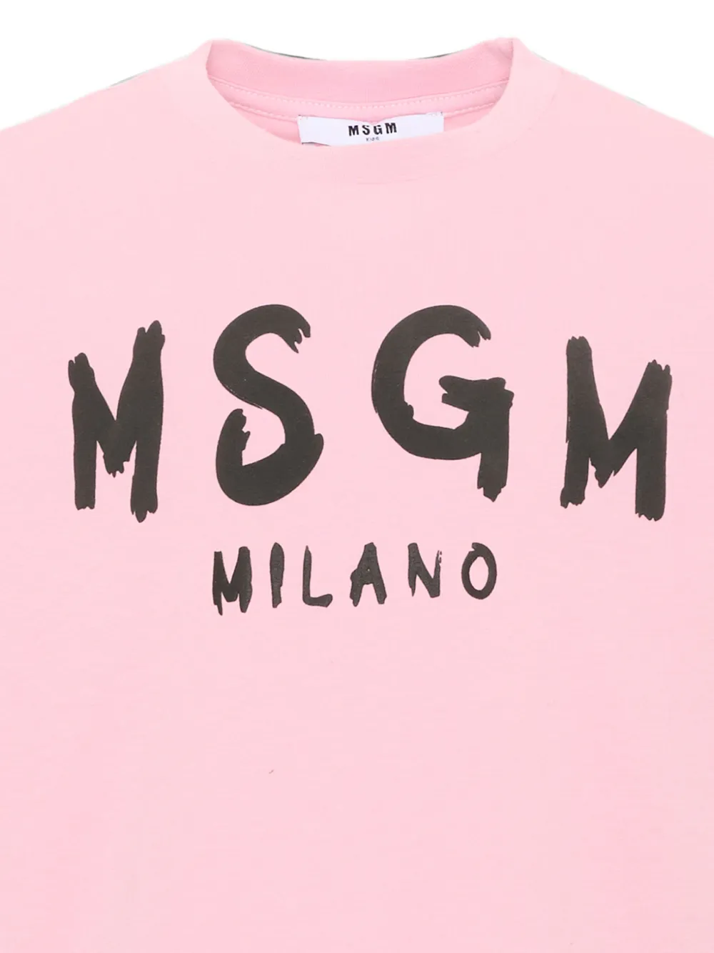 MSGM Kids T-shirt met lange mouwen en logo-print Roze