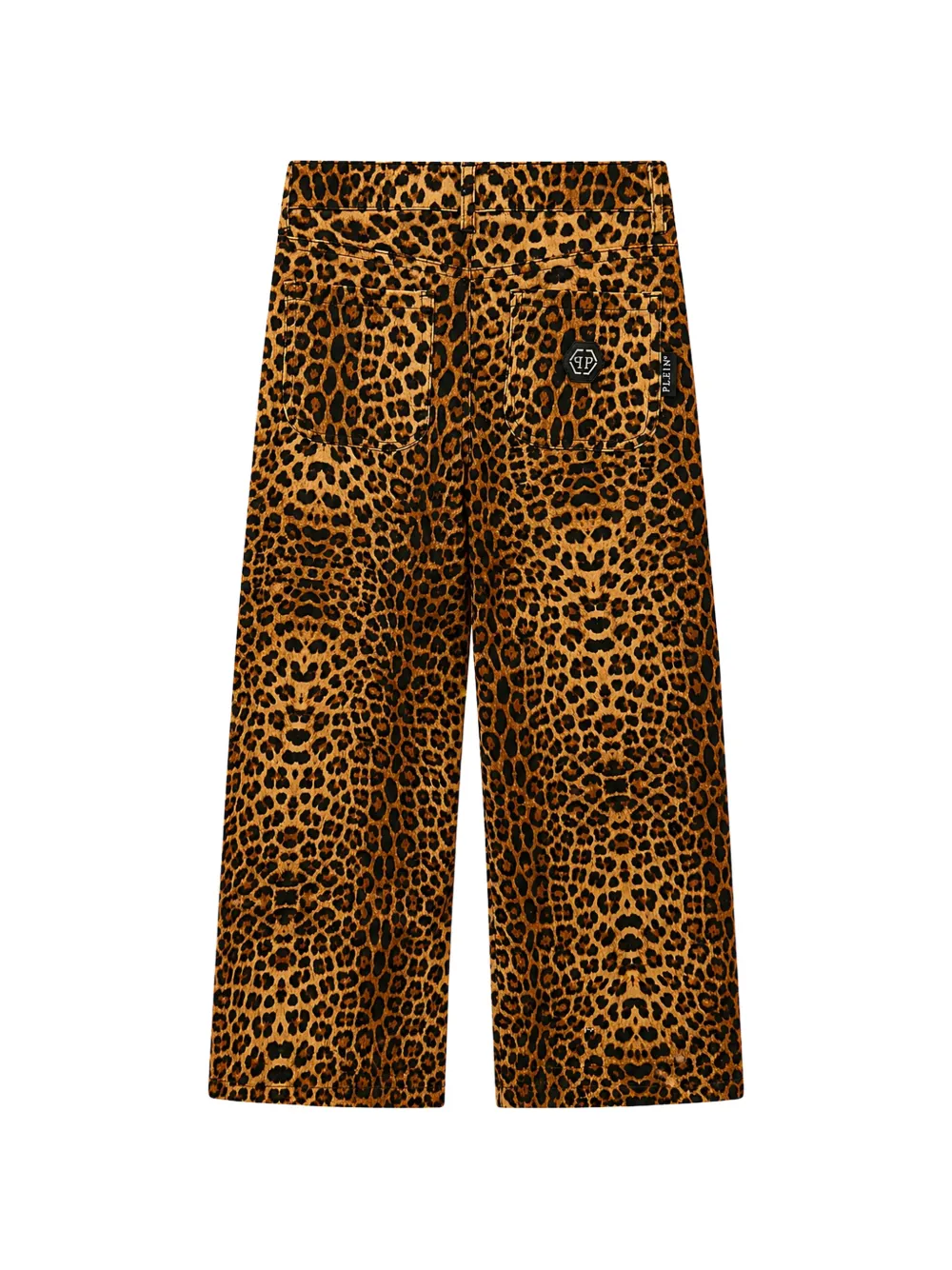 Philipp Plein Junior Broek met luipaardprint Bruin
