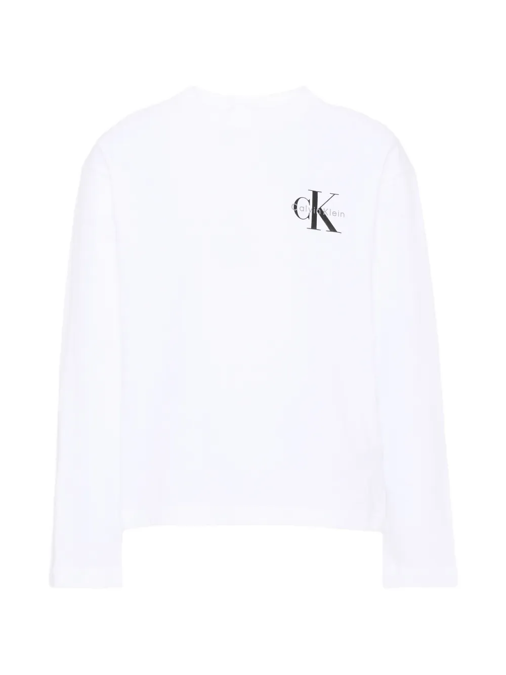 Calvin Klein Kids logo-print long-sleeve T-shirt - Weiß