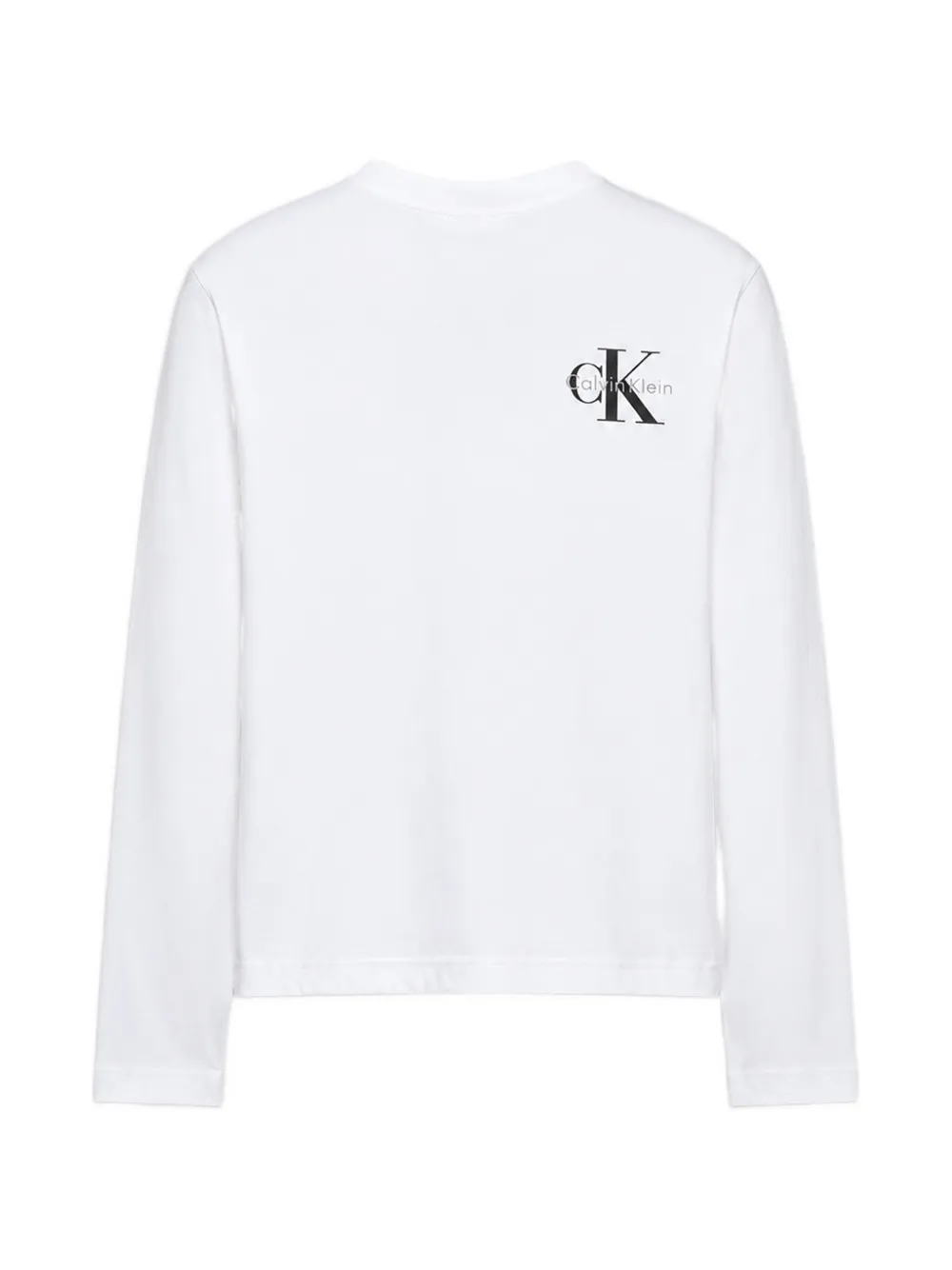 Calvin Klein Kids logo-print long-sleeve T-shirt - Bianco