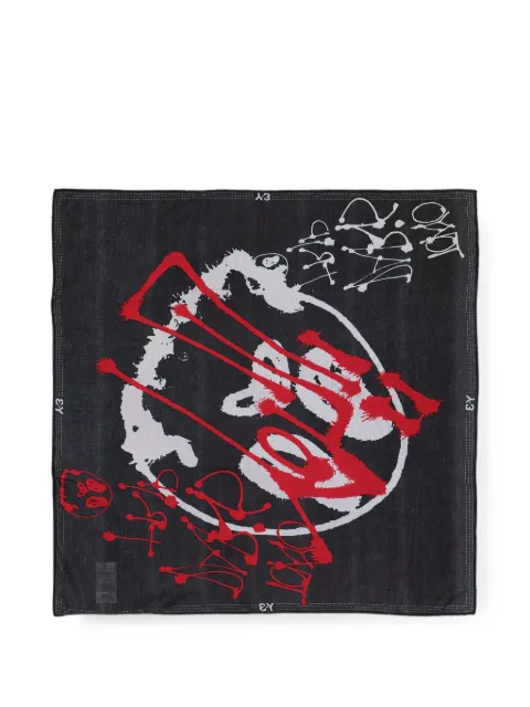 Y-3 Chito graphic scarf L