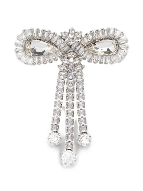 Alessandra Rich embellished bow brooch