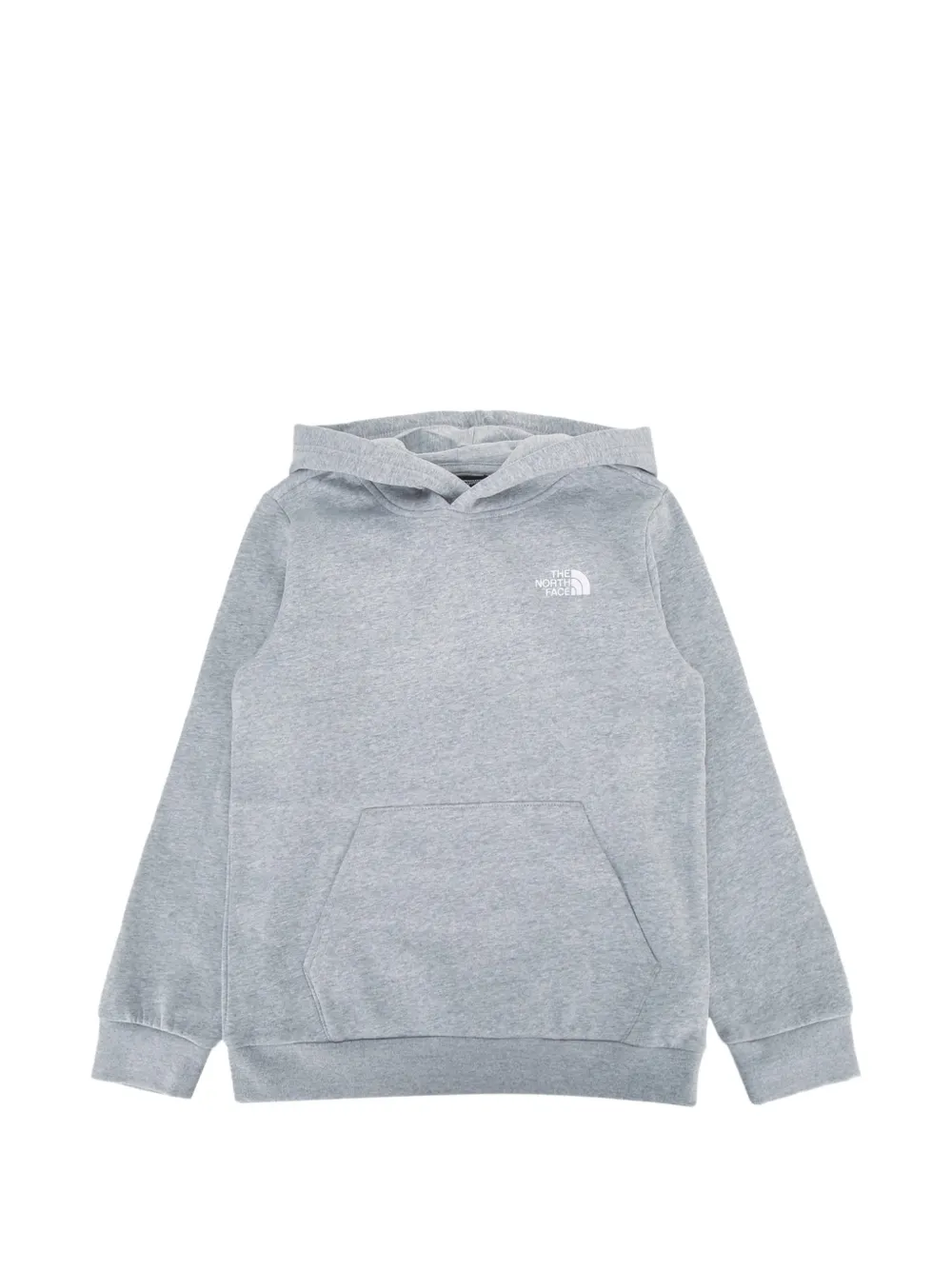 The North Face Kids logo-print hoodie Grijs