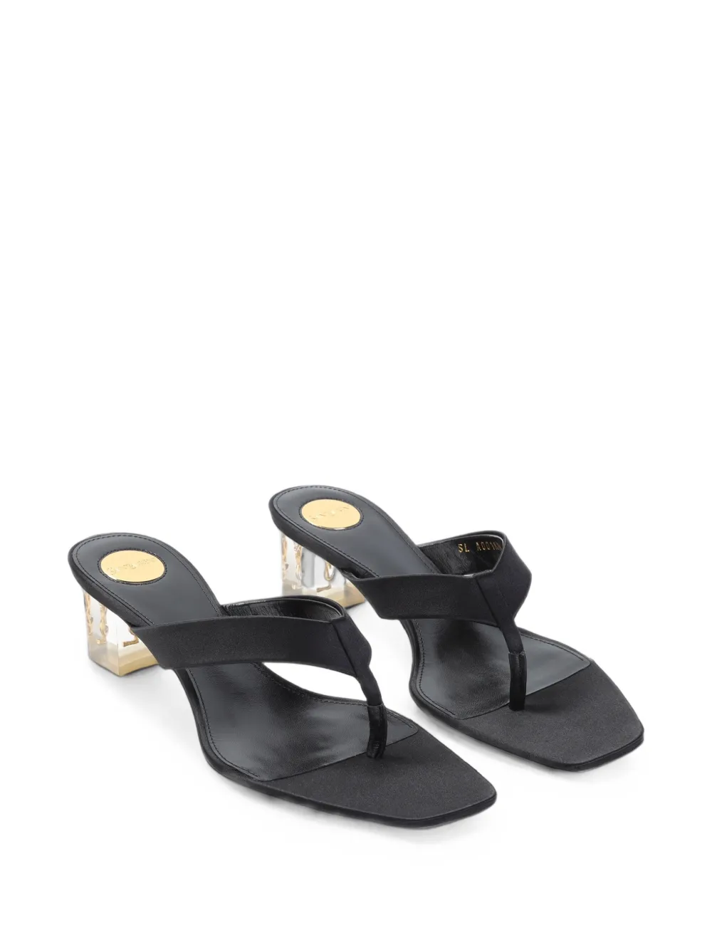 Saint Laurent thong sandals Zwart
