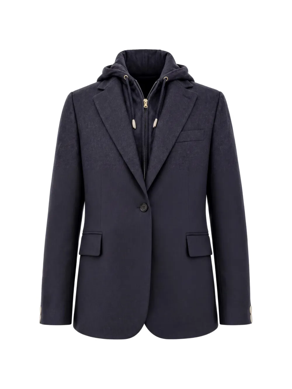 Eleventy hooded single-breasted blazer - Grau