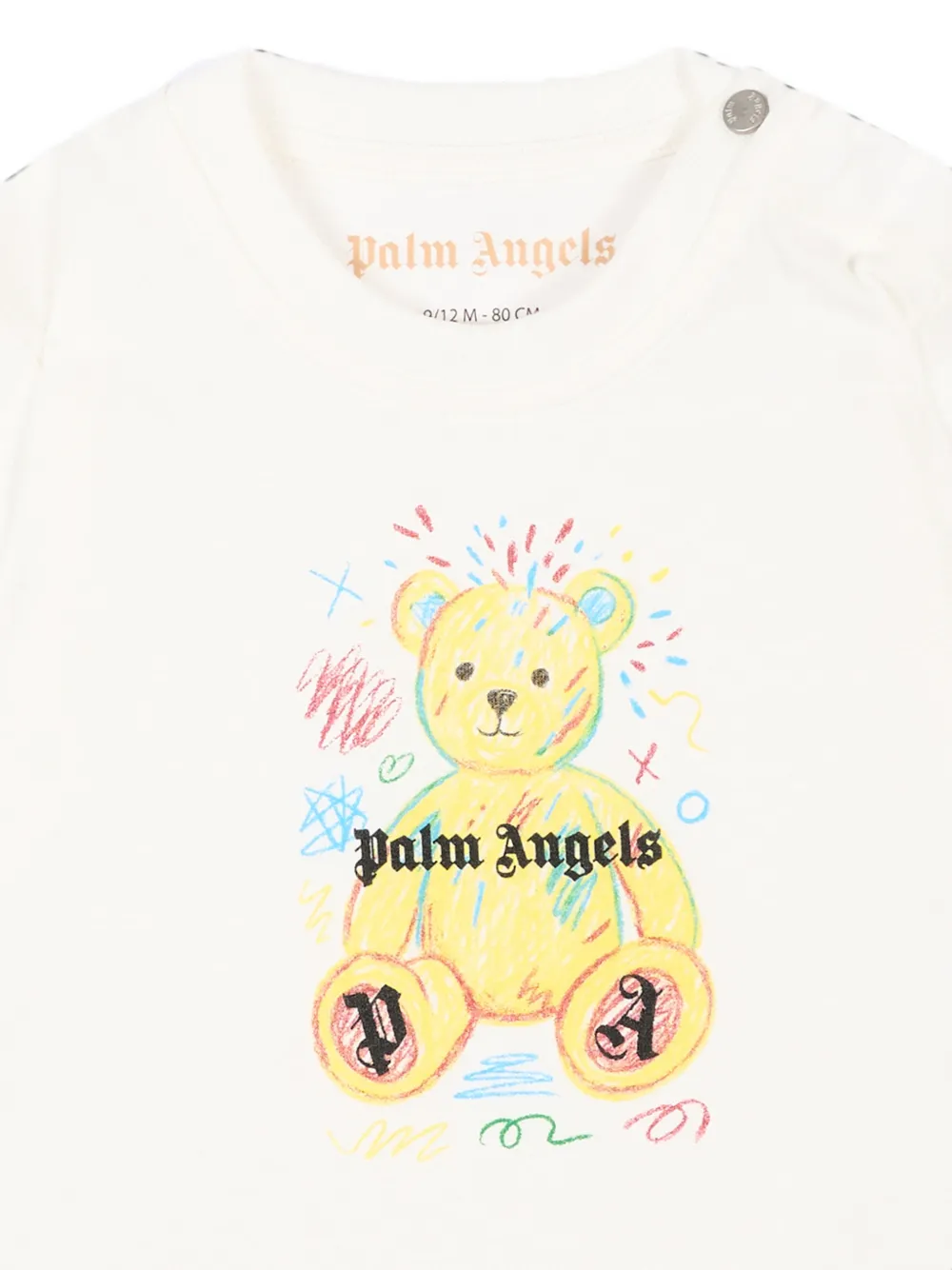 Palm Angels Kids T-shirt met teddybeerprint Wit