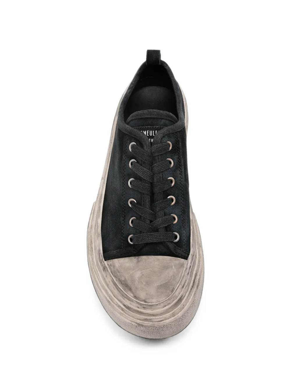 Ann Demeulemeester Halli distressed-effect lace-up sneakers Zwart