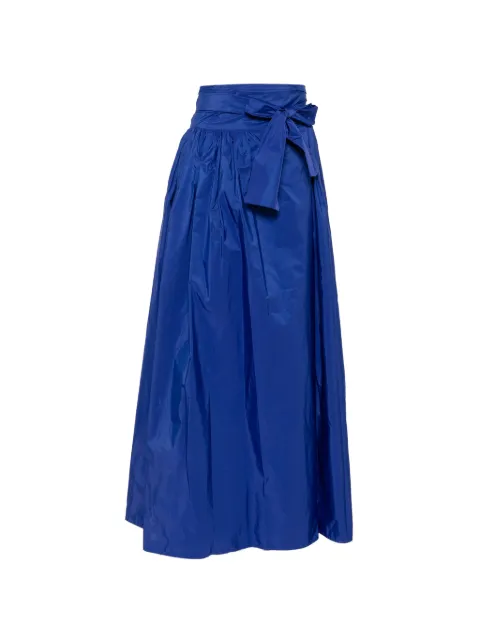 CO.GO tie-waist gathered maxi skirt