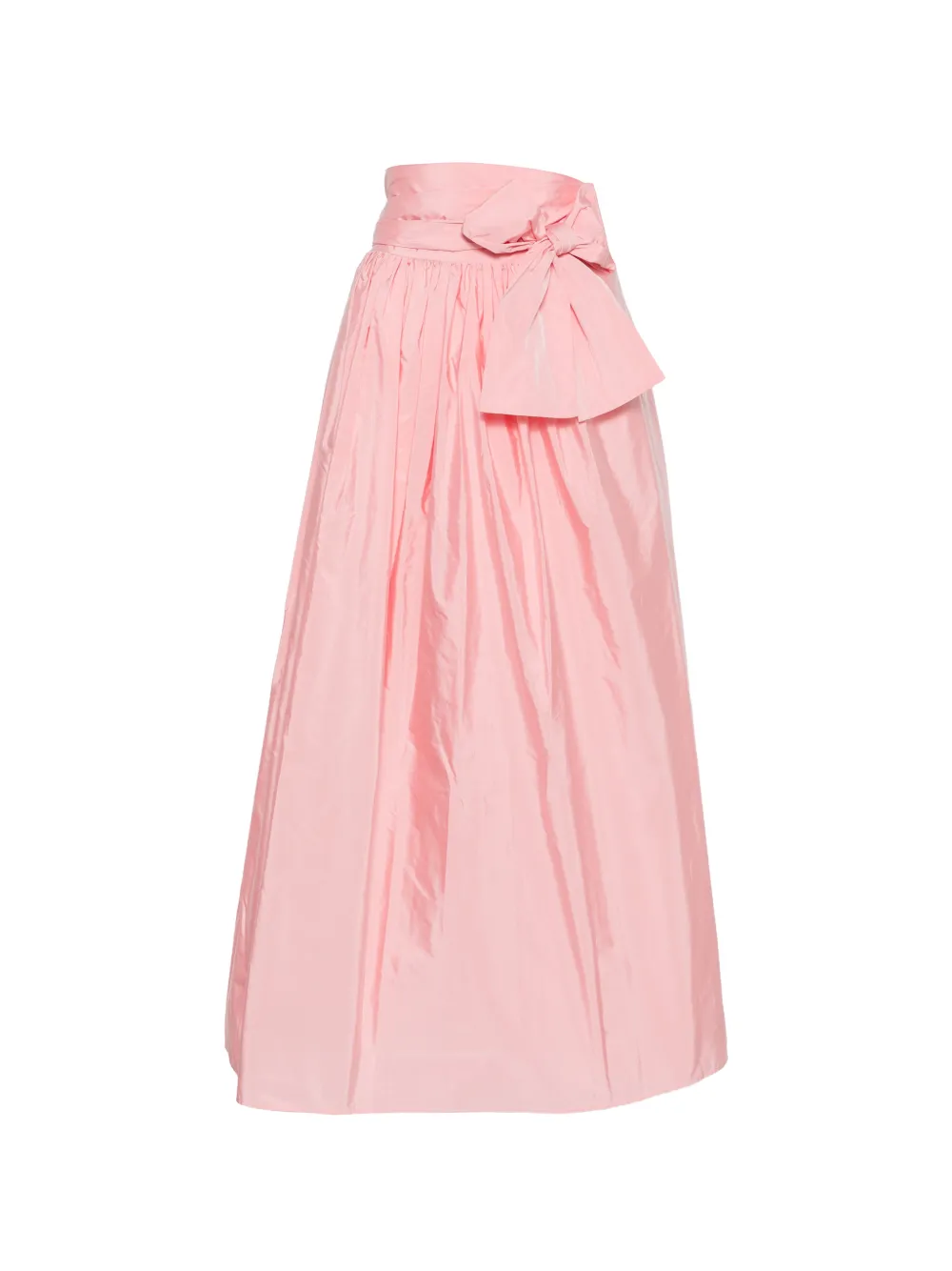 CO.GO tie-waist pleated maxi skirt