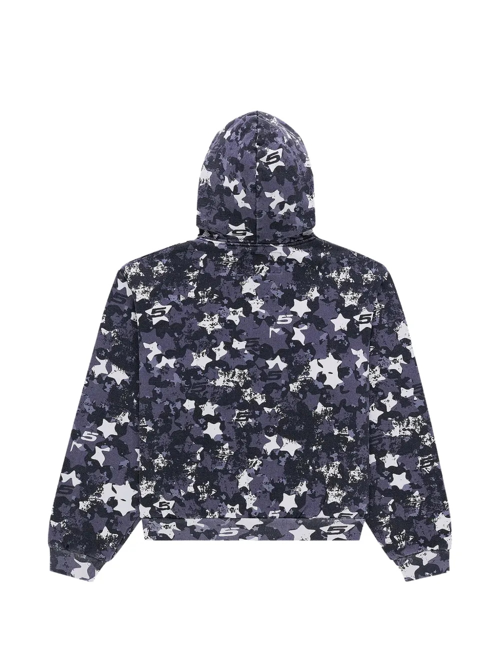 SP5DER Hoodie met camouflageprint Grijs