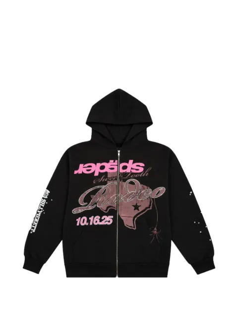 SP5DER RodeoTexas zip-up hoodie