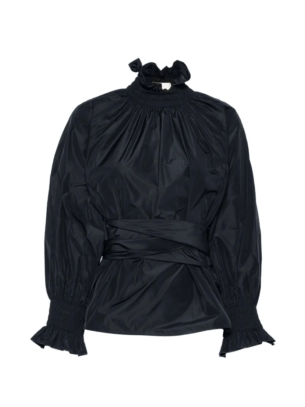 CO.GO ruffled high-neck top