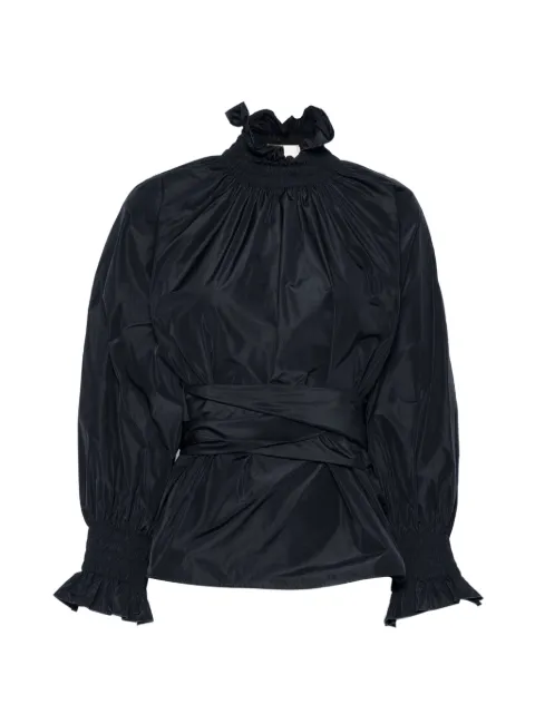 CO.GO top con cuello alto y volantes