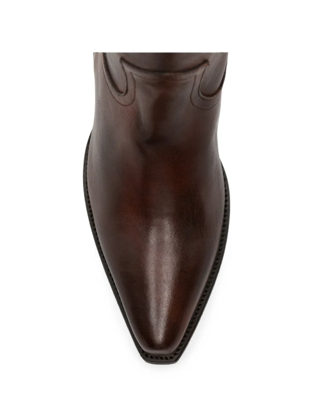 Ann Demeulemeester leather knee-high boots Bruin