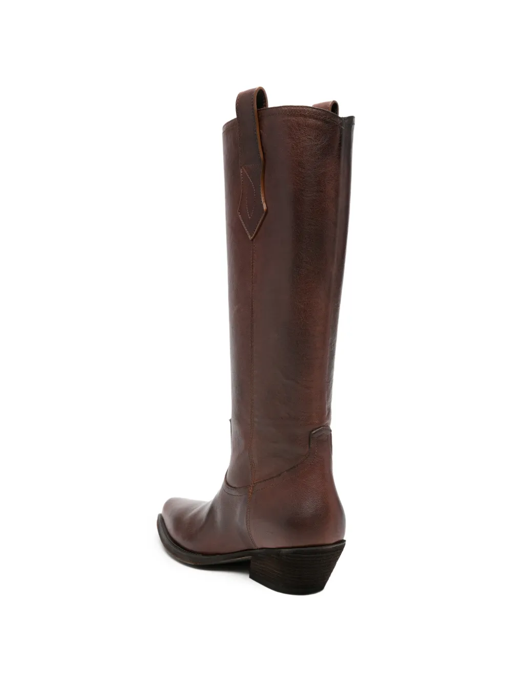 Ann Demeulemeester leather knee-high boots Bruin