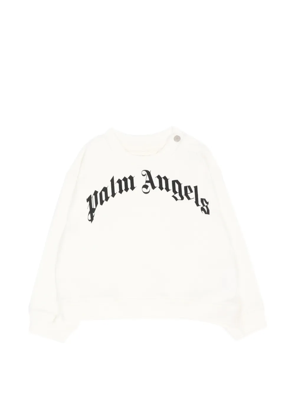 Palm Angels Kids logo-print sweatshirt - Weiß