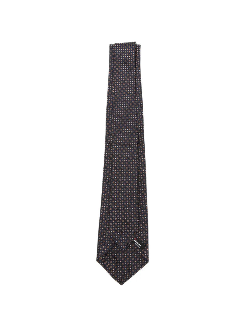 Kiton Stropdas met geometrisch patroon Blauw