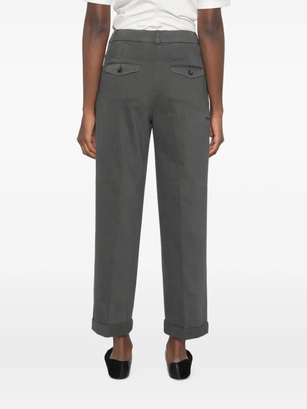 Peserico pleated-detail trousers Grijs