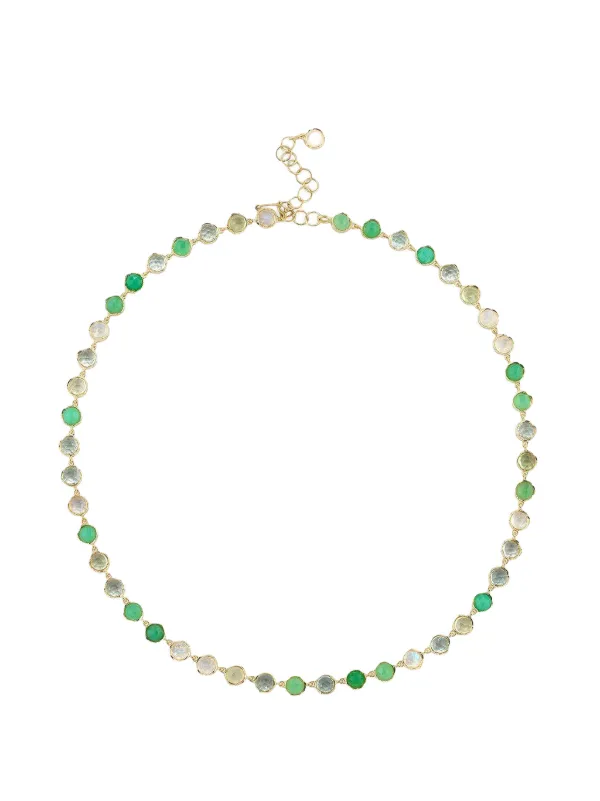 Irene Neuwirth Prehnite and Moonstone Necklace in Gold