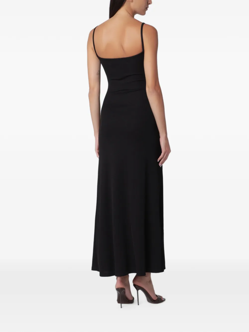 Christopher Esber Droplet cami maxi-jurk met kristallen gesp Zwart