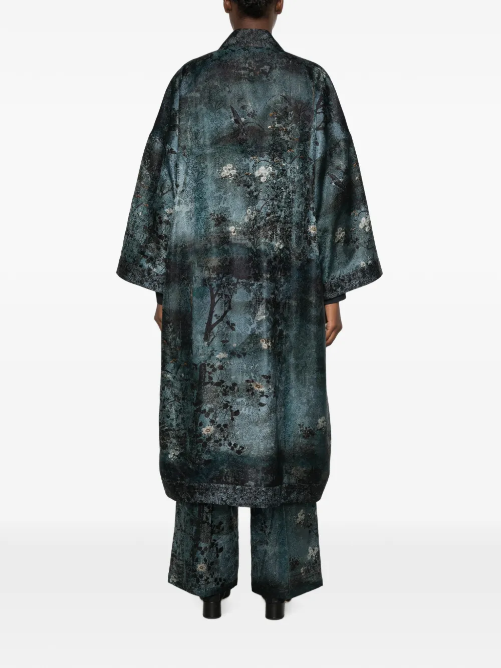 Pierre-Louis Mascia Jas met bloemenprint Blauw