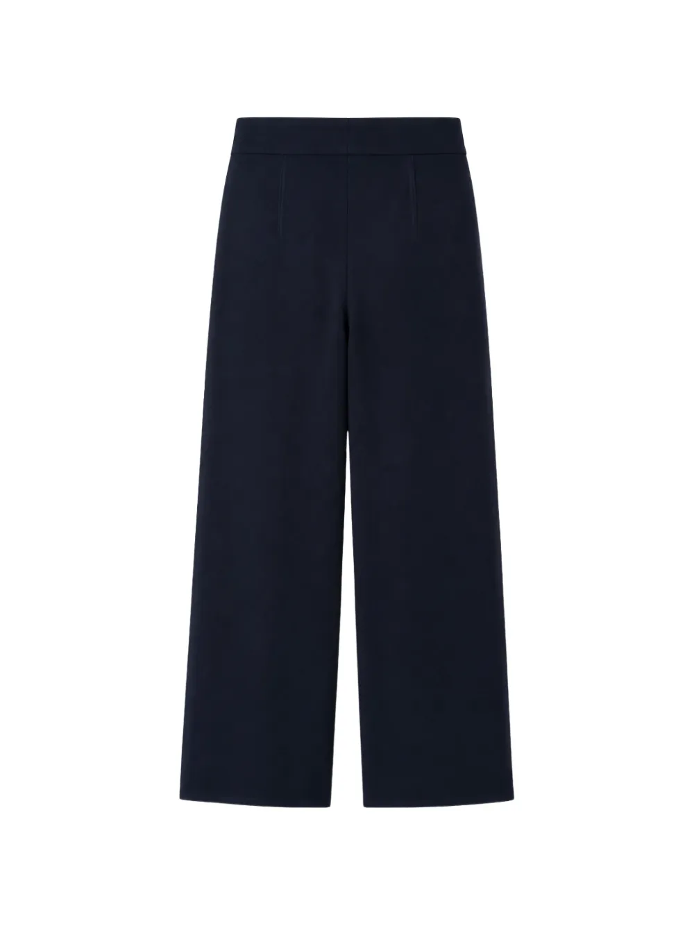Max Mara Broek met wijde pijpen Blauw