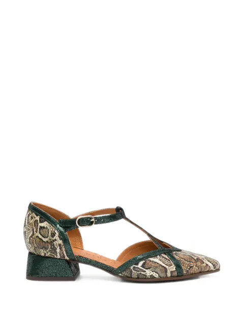 Chie Mihara Hidrow snake-print leather heeled pumps