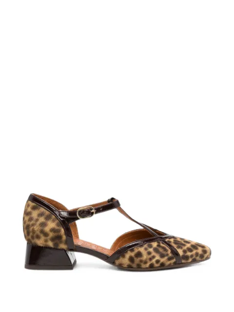 Chie Mihara Hidrow leopard-print T-bar heeled pumps