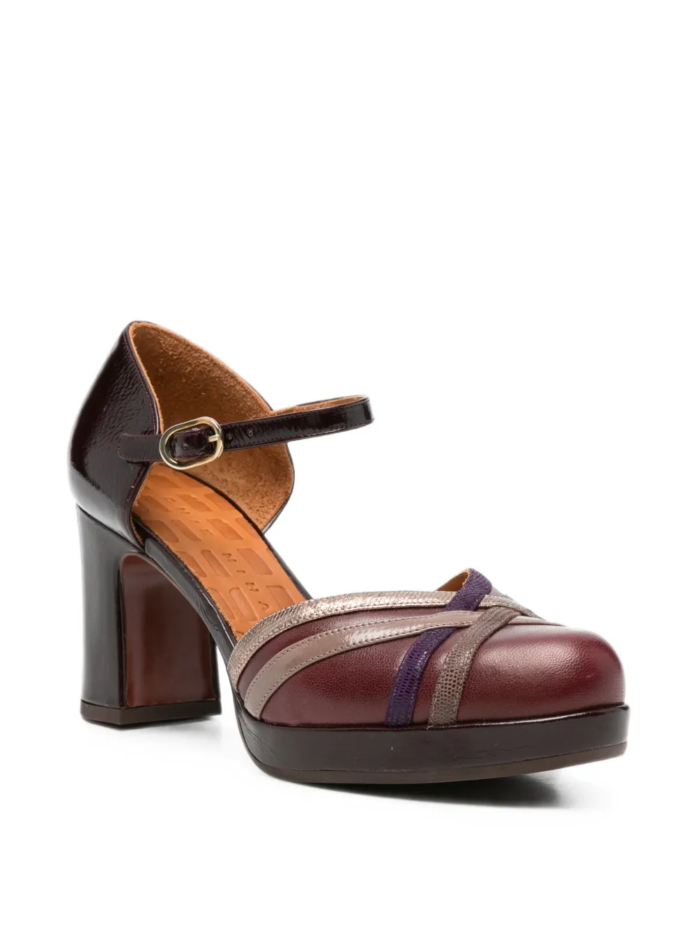 Chie Mihara Dedana platform heeled pumps Rood
