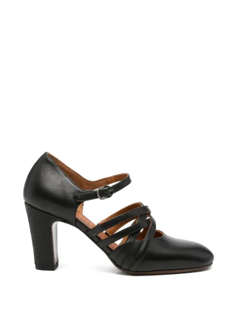 Chie Mihara Pumps Match in pelle con cinturini e tacco