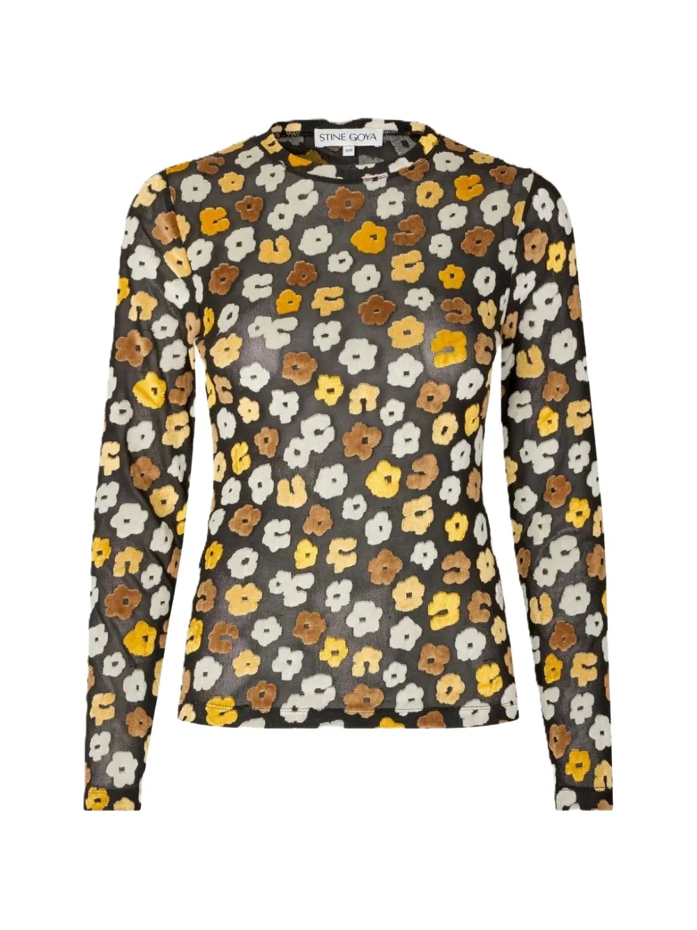 Stine Goya Petal Polka top - Nero