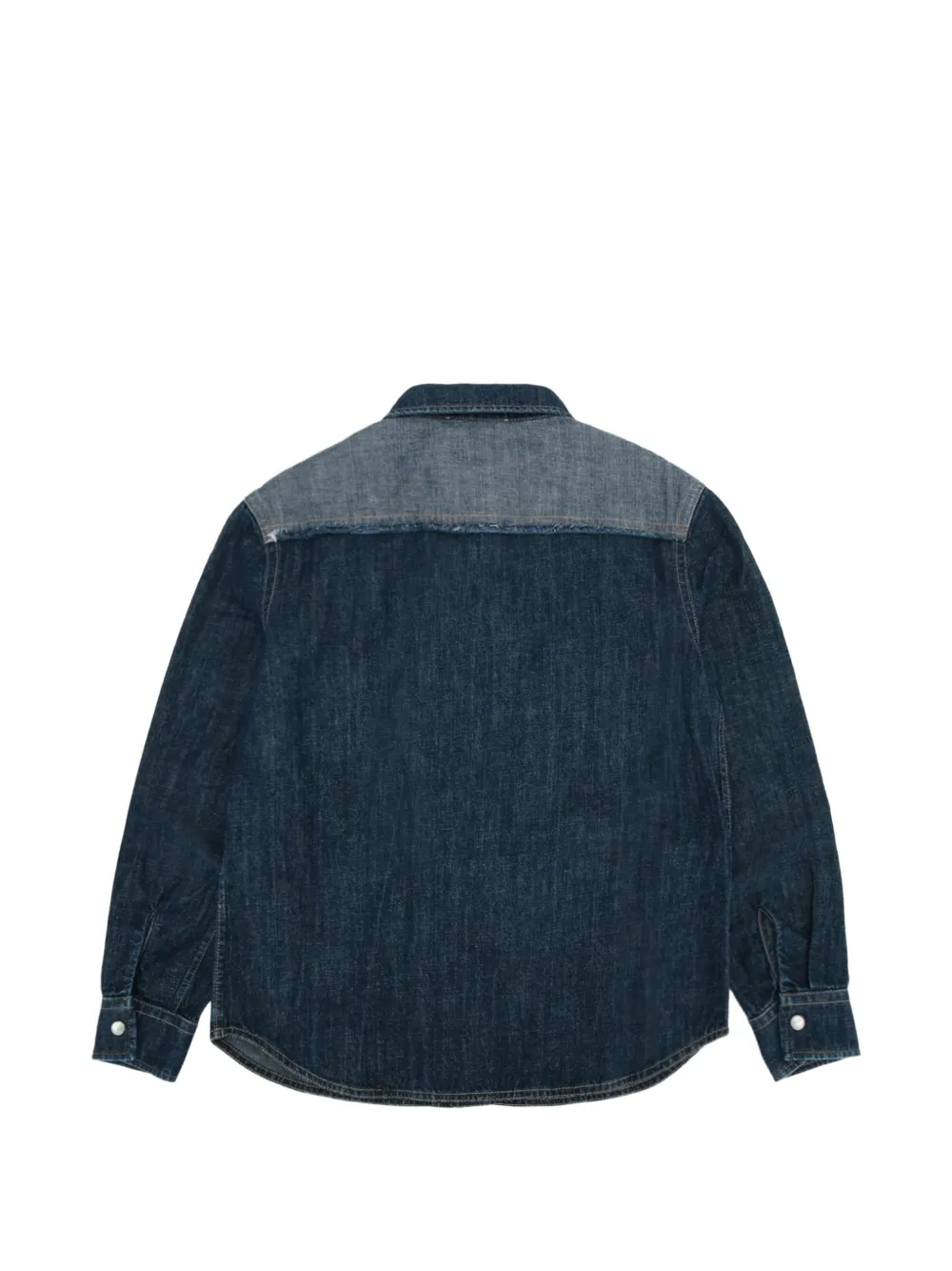Golden Goose Kids Journey denim overhemd met vlakken Blauw