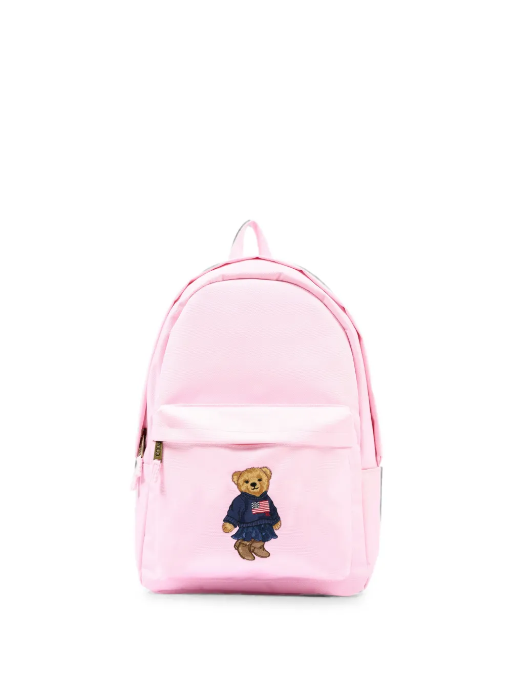 POLO RALPH LAUREN KIDS Polo Bear-embroidered backpack - Rosa