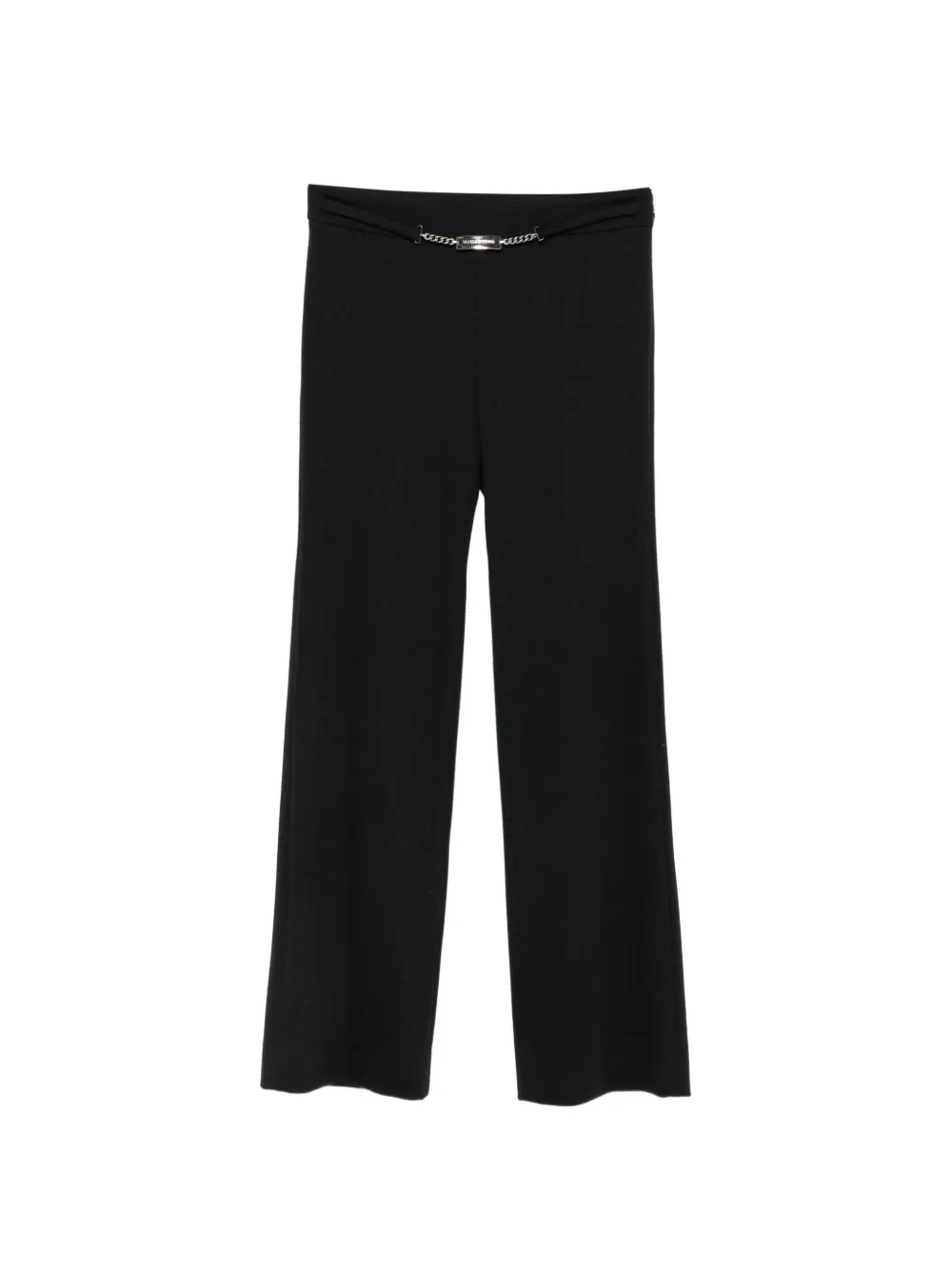 Dolce & Gabbana Pre-Owned 2000s logo-plaque chain-link trousers - Black