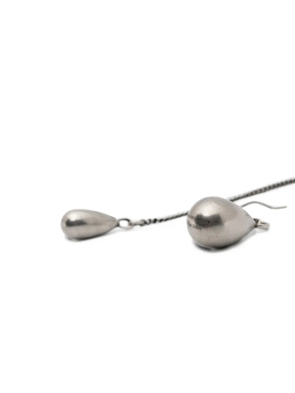 Ann Demeulemeester Judith drop earrings - Argento